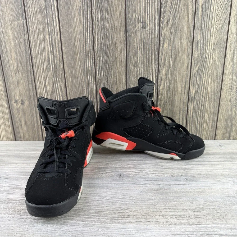 Nike Air Jordan 6 Retro Black Infrared 2019 384664-060 Men's Size 7.5 OG Box